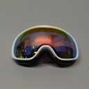 Kids Ski Goggles for Boys Girls Aged 3-14, 100% UV Protection OTG Ski Goggles (A06-white/Revopink(vlt 46%))