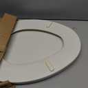 Bemis 1500EC Durable Wood Toilet Seat with Easy Clean Hinges, Made in USA, Elongated, Biscuit