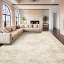 Garvee 9x12 Large Area Rug Vintage Boho Beige Washable Living Room Rug
Non Slip Neutral Medallion Carpet Soft Retro Low Pile Distressed Floor Mat for Dining Room Bedroom Office Indoor Home Decor