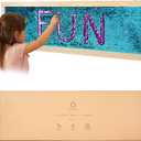Sequin Sensory Wall Frame | Sensory Wall Sequin Flip Fabric for Kids | Daycare and School Wall and Room Board | Sequin Wall Panel | Sequin Fabric (Big, 1-pack)