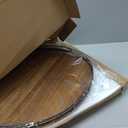 Acacia Wood 21" Lazy Susan Turntable Organizer for Table Top, Farmhouse Extra Large Round Lazy Susan for Serving Kitchen Countertop Cabinet for Charcuterie Centerpiece, Bathroom Vanity Tray Decor