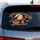 3 x 2 Pcs 250th Anniversary Decal The Independence of USA Sticker 1776-2026 Flag Decal United States Patriotic Vinyl Bumper Sticker Merchandise