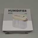 DIGIX Rechargeable Portable Humidifier-Smart Display,Night Light,Easy Clean,1.4L Small Humidifiers for Bedroom Baby, Personal Mini Humidifier for Travel Home Plants,3 Mist Modes, Auto Shut-Off (White)