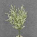 1 Pc, 21 Inch Artificial Heather Bush For Floral Arrangements & Decor - Cream
