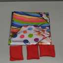 Halloween Toss Game Banner with 3 Bean Bags Scary Clown Toss Banner Halloween Carnival Party Throwing Game for Kids Adults Trick or Teat Circus Party Favors Supplies