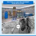 3/4"100&200&300ft Compressed Air Line Kit for Shop/Garage, Hdpe-Aluminum Rapid Air System Includes Right Angle Fittings and Tee Fittings, Compressed Air Piping System Leak Proof&Easy to Install
