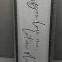 TQianJiang Master Bedroom Above Bed Wall Decor Art Funny Sleep Quote 32"12" If You Love Me Let Me Sleep Sign Large Rustic Farmhouse Wood Framed for Couples Over Bed Wall Hanging (Black)