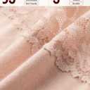 Jo & Bette Lace Thongs for Women - 6 or 12 Pack Low Rise Thongs - Lace Panties Cotton Underwear Women Sexy No Show Soft