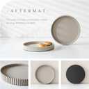Coffee Table Tray, Home Decor Round Tray, Concrete Gray Coffee Table Decor Trays, Serving Decorative Trays for Dining Table