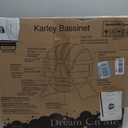 Dream On Me Karley Bassinet, Award Winner Lightweight Travel Baby Bassinet, Foldable Bedside Sleeper, Adjustable Double Canopy, Spacious Design, Soft Fabric, Storage Basket – Cool Gray