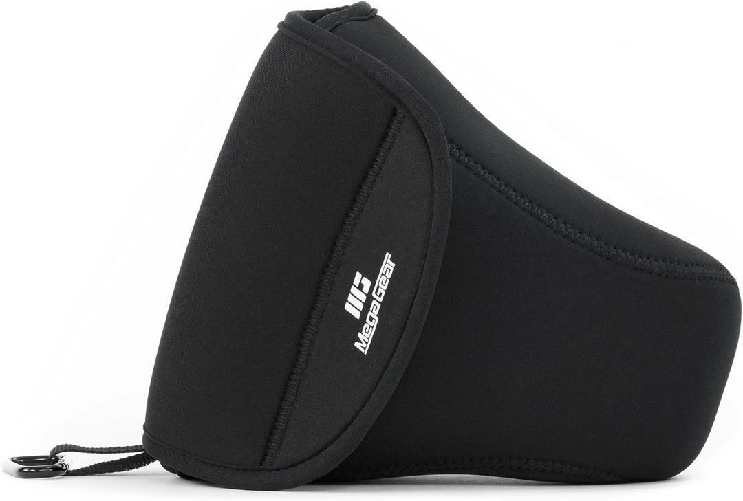 Mega Gear Nikon D7500 (18-140mm) Ultra Light Neoprene Camera Case, with Carabiner - Black - MG1252