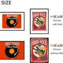 Upsimples 22x30 Picture Frame, Display Pictures 18x24 with Mat or 22 x 30 Without, Wall Hanging Poster Frames, Black, 1 Pack