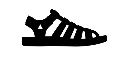 MIA Girl Black Jelly Fisherman Sandals,Black, Size 8