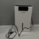 Dehumidifier, 98OZ Dehumidifiers for Home(1000sq.ft), Humidity Display Dehumidifier for Basement Bathroom Bedroom, Auto Shut Off, Washable Filter, Drain Hose, Timer, 7 Ambient Lights, White