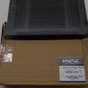 HVAC Premium 12"w X 8"h 3-Way AIR Supply Grille - Vent Cover & Diffuser - Flat Stamped Face - Black [Outer Dimensions: 13.75"w X 9.75"h]