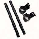 41mm Clip on Handlebars 1" Riser fit 41mm Fork Tube 7/8" Motorcycle bars, 41 mm Clip ons Handlebar CNC Black