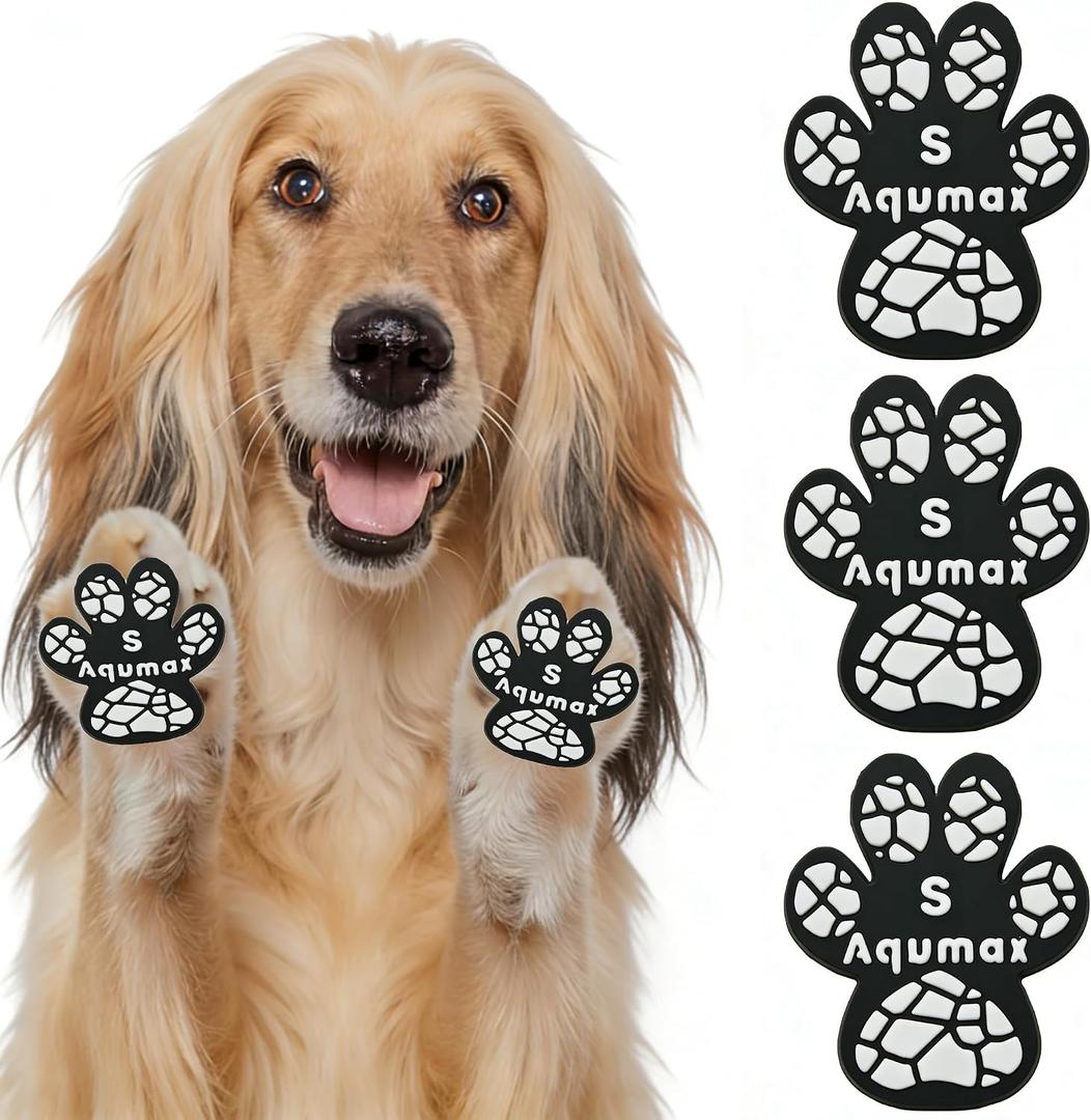 Dog Paw Protector Traction Pads for Dogs,Paw Pads for Hot Pavement,Stronger Self Adhesive Toe Grips for Senior Dogs to Prevent Slipping on Hardwood Floors 16 Sets (64 pcs) S