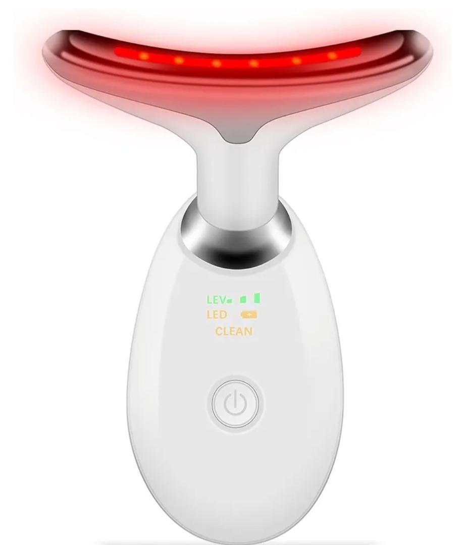 Face and Neck Massager Tools, Portable Facial Beauty Device,Facial Massager with 7 Color LED Lights for Skin Care