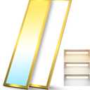 AIKVSXER 1x4 LED Flat Panel Light Surface Mount for Auditoriums Hotel-50W 5500LM 120V 3000K/4000K/5000K Triac Dimming 10%-100% Kitchen Lights Ceiling Flush Mount