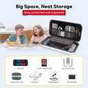 MOCADIA Carrying Case for Switch 2 ,Travel case for Nintendo Switch 2 (2025) NS2 Carrying Case Game Protector Hard Shell Bag with 24 Game and Host Card Slots & Accessories Storage Bag (Red White)