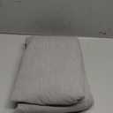 MooMee Fitted Bottom Sheet Only 100% Washed Cotton Linen Like Textured Breathable Durable Soft Comfy Deep Pocket Fits Mattress up to 17" (Ice Grey, Full)