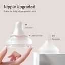 Pigeon Silicone Nipple (LL) with Latch-On Line, Natural Feel, 9+ Months, 4 Counts