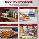 Aluminum Foil Sheets, 500 Count  9" x 10.75" Pre-Cut Pop-Up Dispenser for Food Wrap, Sandwich Wrap, Hair Foils, Food Storage, Baking, Catering, Restaurant, Salon Use