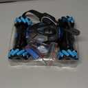 Gesture RC Car Hand Controlled Rc Car Toys for Boys Girls 6-12, 2.4GHz 360 Rotation 4WD Gesture Sensing Rc Stunt Car with Light & Music & Spray, Birthday Gifts for Kids (Black Blue)