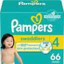 Pampers Baby Diapers - Swaddlers - Size 4, 66 Count, Ultra Absorbent Disposable Infant Diaper, Packaging May Vary