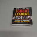 2023 Great Quotes From Great Leaders Boxed Calendar: 365 Inspirational Quotes From Leaders Who Shaped the World (Daily Calendar, Office Desk Gift for Him or Her)