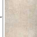 nuLOOM 5' x 8' Cozy Plush Area Rug, Machine Washable, Non-Slip, Soft Fluffy Shag Carpet for Living Room Bedroom Kids Room Nursery Home Decor, Loni Cream