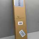 LazBlinds No Drill Bamboo Roman Shades, 28" W x 48" H, Star-Brown