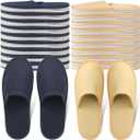 Yeios 20 Pairs Disposable Slippers for Guests Hotel Slippers Spa Slippers Non-slip Washable House Slipper Bulk for Adult for Men and Women