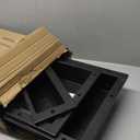 Shower Niche SMC Material 40(20+14+6) X16in Niche for Shower Wall Shower Niches Ready for Tile Shower Niche Shelf Black