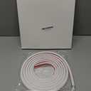 118" Cord Hider Wall, Self Adhesive Silicone Cord Covers for Wires On Wall, Cord Hider for Wall Mount TV, Flexible Cable Cover Raceway Kit for 1 Wire, White (0.59" W x 0.39" H)