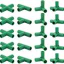 20PCS Fitting 0.43 Inch 11mm 4 Types Stable Support Heavy Duty Greenhouse Frame Building Connector Suitable for Grape Trellis Sunscreen Shed Gardening Plant Stakes for Flower and Greenhouse Frames