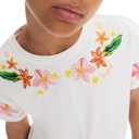 Desigual Girls' Ts_CRIS (White), Size 3/4