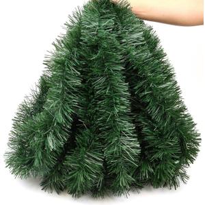 50 Feet Christmas Garland Christmas Decor, Artificial Greenery Pine Garlands Xmas Decorations for Mantle Stairs Fireplace Home Holiday Party Soft Green Garland Christmas Decoration Indoor Outdoor