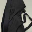 RUNNING GIRL Sports Bra for Women High Support, Molded Cup High Impact Sports Bras with Sewn in Pads Workout Running Bra (Large, Black)