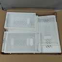 Shoe Storage, 12 Pack Shoe Organizer for Closet, Shoe Boxes Clear Plastic Stackable Shoe Containers with Lids for Size 10 (Large, White)