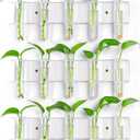 Wall Plant Propagation Stations, Split-Type Acrylic Propagated Plant Holders with 15 Pcs Glass Propagation Tube Vases, Clear Propagation Vases for Hydroponic Plants, Cutting Flower (3 Pack)