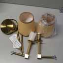 Boho Battery Operated Wall Sconce Set of 2, Gold Wireless Rechargeable Wall Lights with Rattan Shade, 12 RGB and 3CCT Dimmable Cordless Wall Lamps with Remote for Bedroom Living Room