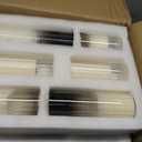 72 PCS Ivory Pillar Candles and Ribbed Glass Cylinder Vases, 36+36