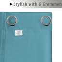 Turquoize Aqua Blackout Curtains for Bedroom 54 Inch Length 2 Panels Grommet Curtains for Living Room Energy Saving Window Treatment Panels for Bedroom Thermal Insulated Drapes, 42W x 54L, Aqua