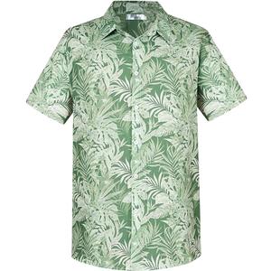 Yoimira Hawaiian Shirts for Men, Print Mens Casual Short Sleeve Button Down Shirts Floral Aloha Beach Shirt, XXL