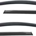 Shatterproof Out-Channel Window Deflectors for Honda CR-V (CRV) 2017-2022, Rain Guards, Window Visors for Cars, Vent Deflector, Car Accessories, 4 pcs (for CRV 17-22 4-Piece Chrome)