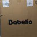 Babelio Baby Gate for Doorways and Stairs, 26''-40'' Auto Close Dog/Puppy Gate, Easy Install, Pressure Mounted, No Drilling, fits for Narrow and Wide Doorways, Safety Gate Door for Child and Pets (White)
