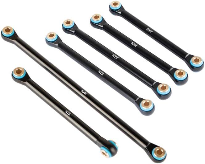 KYX Racing CNC Machined Aluminum Link Set Linkages Upgrades Parts Accessories for 1/18 RC Car Axial Capra UTB18