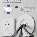 VCELINK in Wall Cable Management Kit (3.79 inch/96 mm) with Hole Saw Drill Attachment and Mounting Brackets, Hide TV Cords for Network, HDMI, Coax, Speaker Cables, 2-Pack