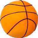 Basketball Pillow, Basketball Plush 11.8", Basketball Stuffed Animal, Fluffy Cute 3D Stuffed Sports Ball Plushies Room Decor Games Gift for Kids and Adults